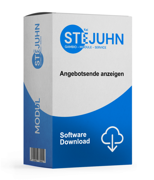 Verkaufsbox für Angebotsende anzeigen