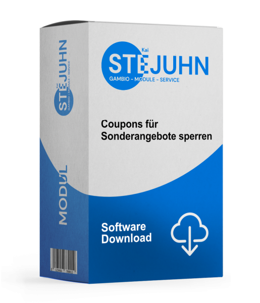 Verkaufsbox Coupons für Sonderangebote sperren
